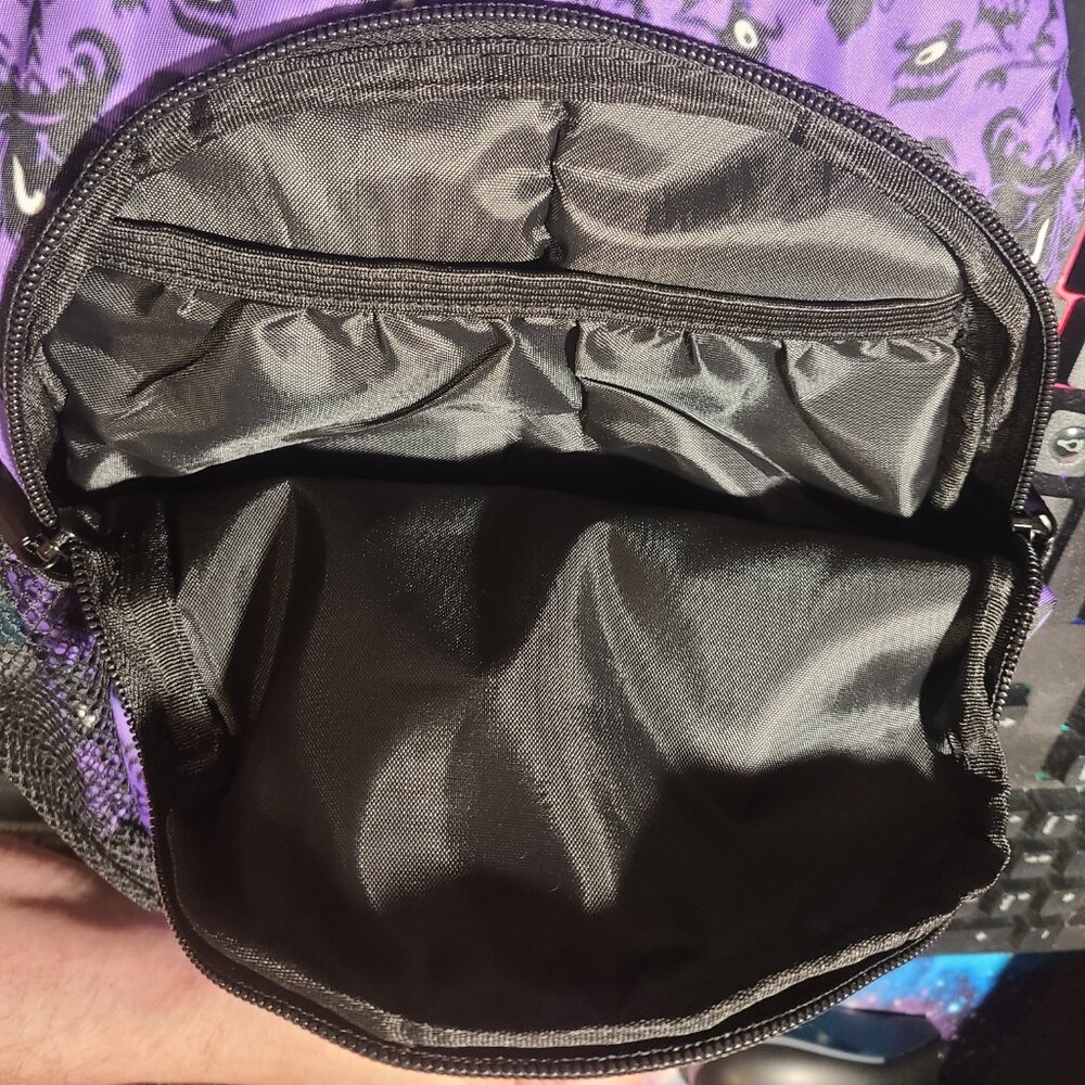 NEW! Haunted Mansion Purple Wallpaper Sling Bag Crossbody Foolish Mortal Disney - Picture 8 of 8